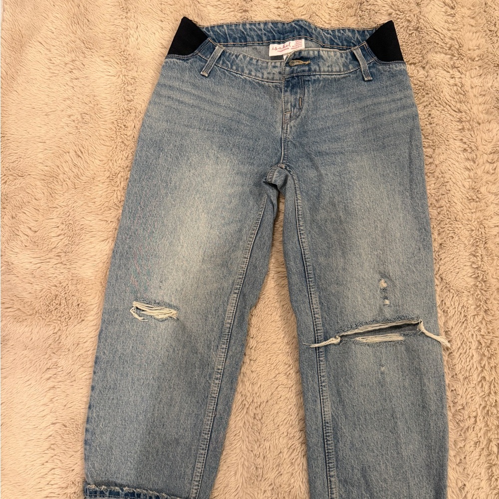 Isabel Maternity by Ingrid & Isabel Light Blue Boyfriend Jeans